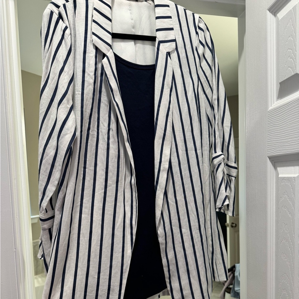 Work jacket with top